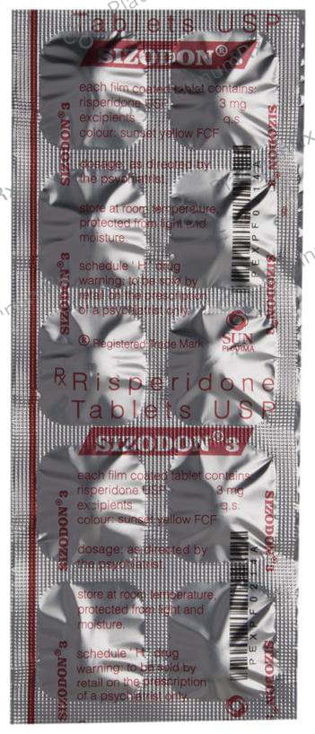 Sizodon 3mg Tablet 10s