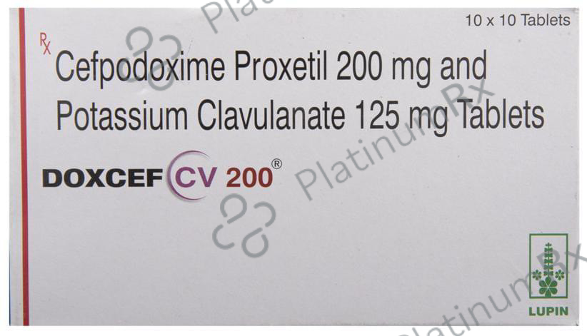 Doxcef CV 200/125mg Tablet 10s