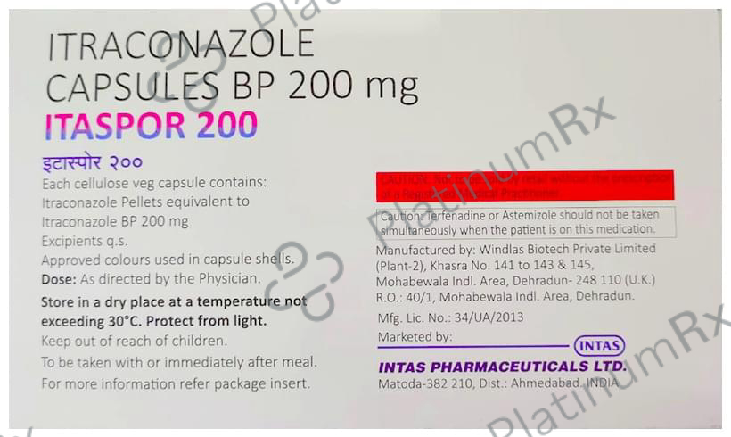 Itaspor 200mg Capsule 10s