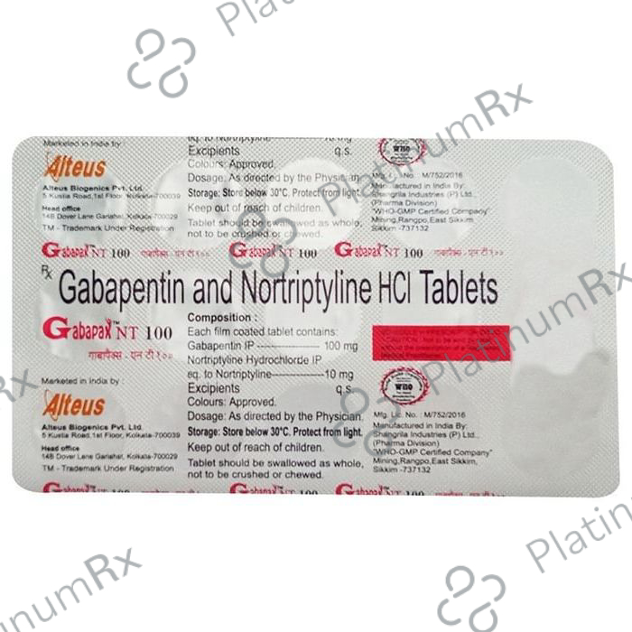 Gabapax NT 100 Tablet 10 Tablet