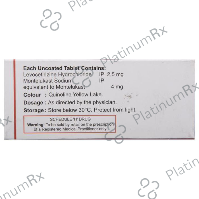 L Montus Kid 2.5/4mg Tablet 10s