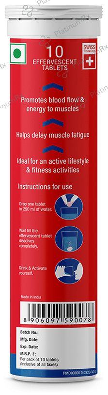 Fast&Up Activate Pre Workout Orange Effervescent Tablet