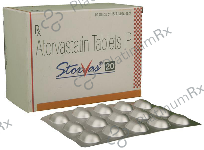 Storvas 20mg Tablet 15s