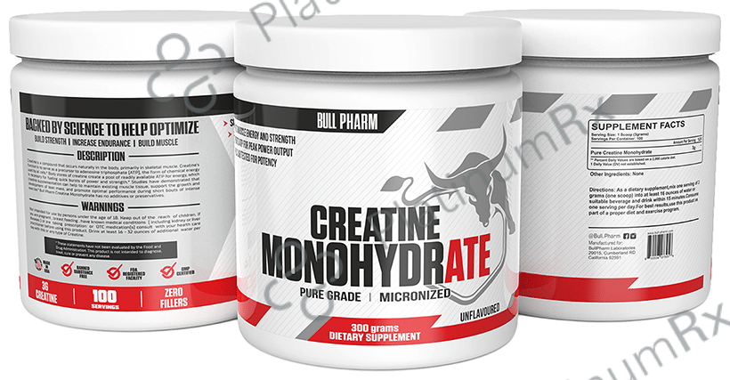 Bull Pharm Micronized Creatine Monohydrate for Muscle Growth Powder Unflavored