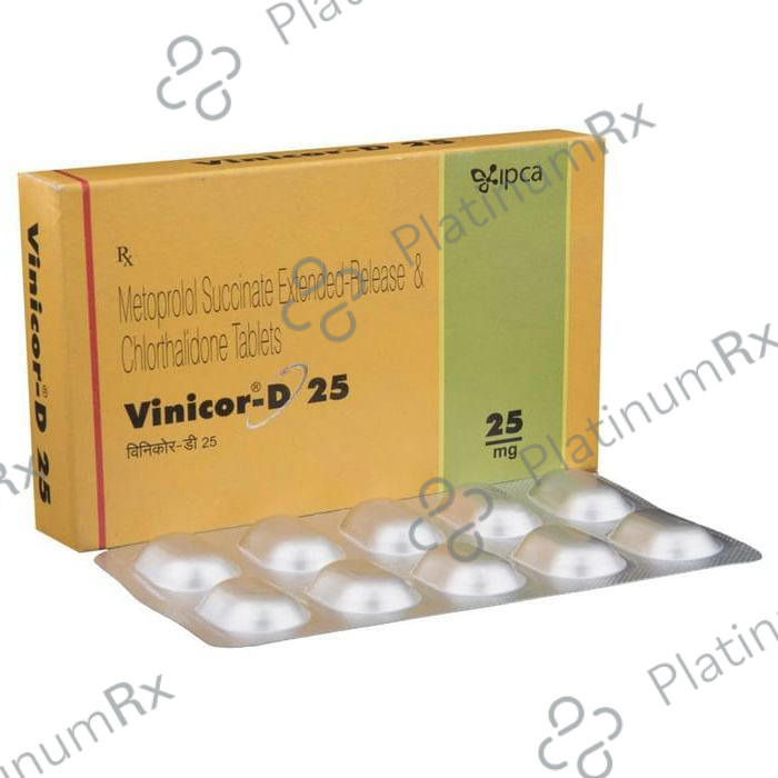 Vinicor D 6.25/25mg Tablet ER 10s