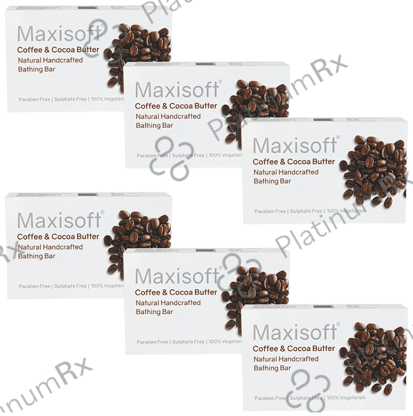 Maxisoft Coffee & Cocoa Butter Bathing Bar (75gm Each) 6 units