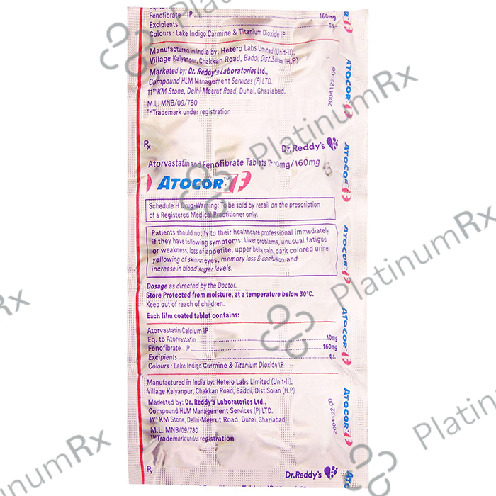 Atocor F 10/160mg Tablet 15s