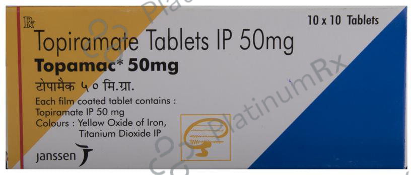 Topamac 50mg Tablet 10s