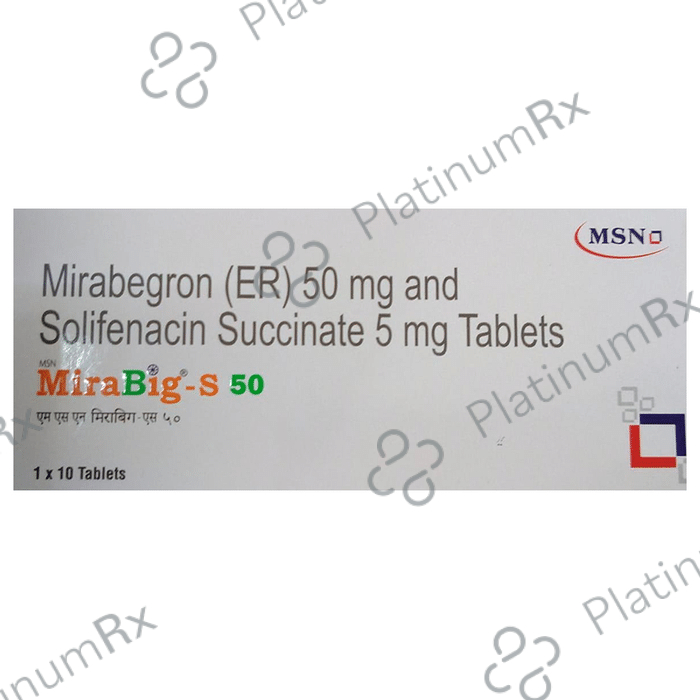 Mirabig S 50/5mg Tablet ER 10s