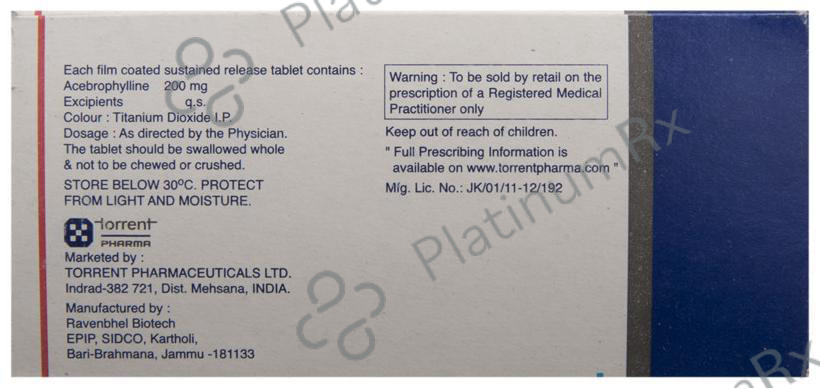 Xanilax SR 200mg Tablet 10s