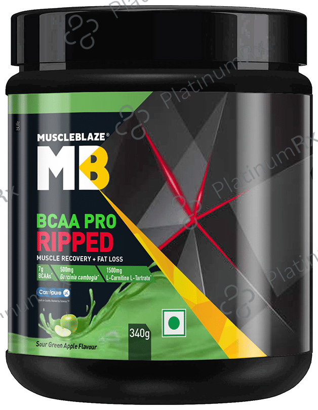 MuscleBlaze MB BCAA Pro Ripped Sour Green Apple