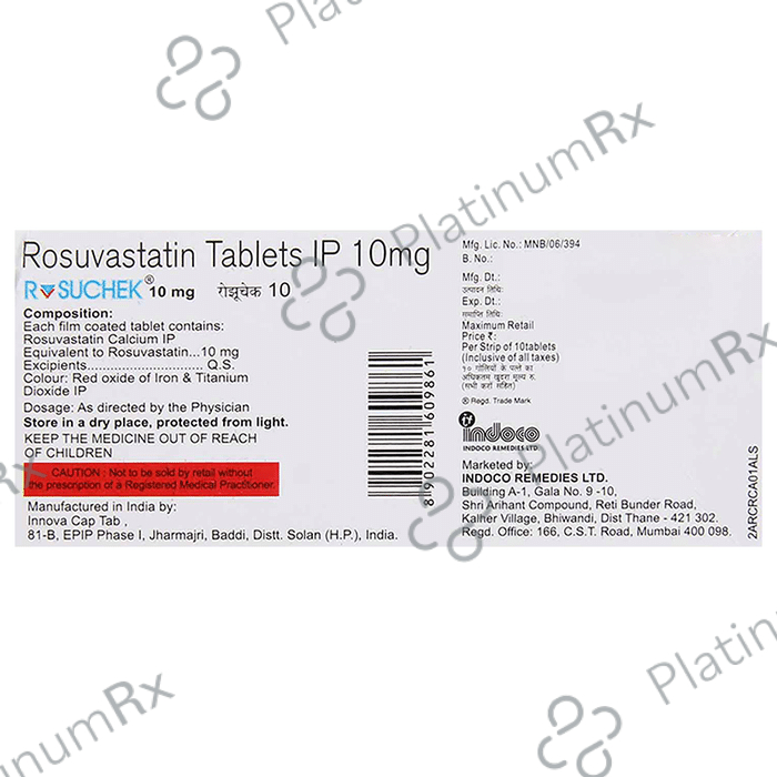 Rosuchek 10mg Tablet