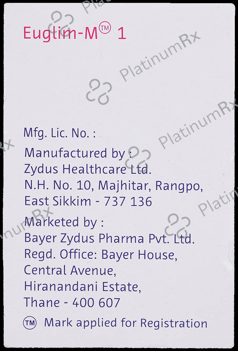 Euglim M 1/500mg Tablet PR 10s