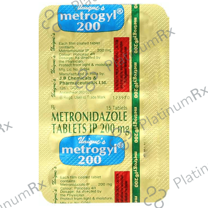 Metrogyl 200mg Tablet 15s