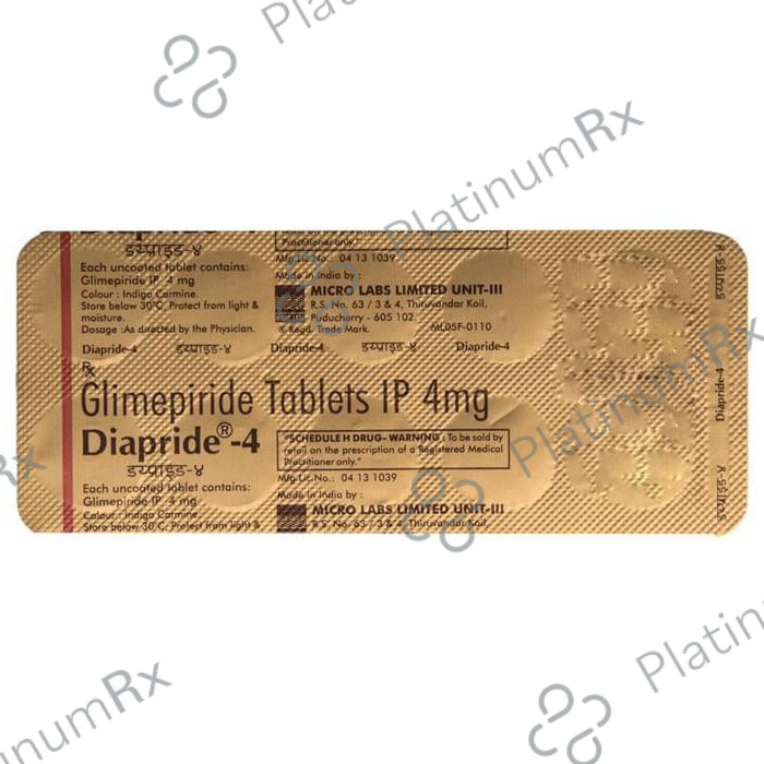 Diapride 4mg Tablet 10s