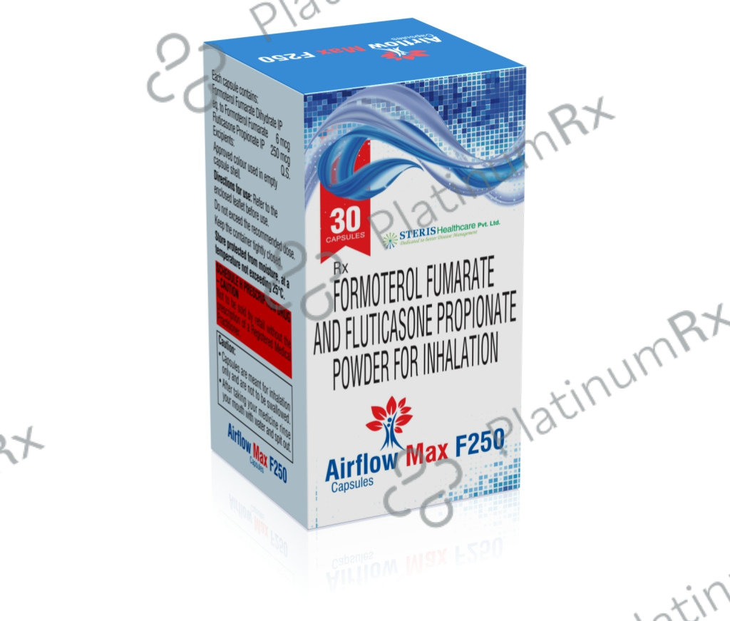 Airflow Max F 250/6mcg Capsule 30s