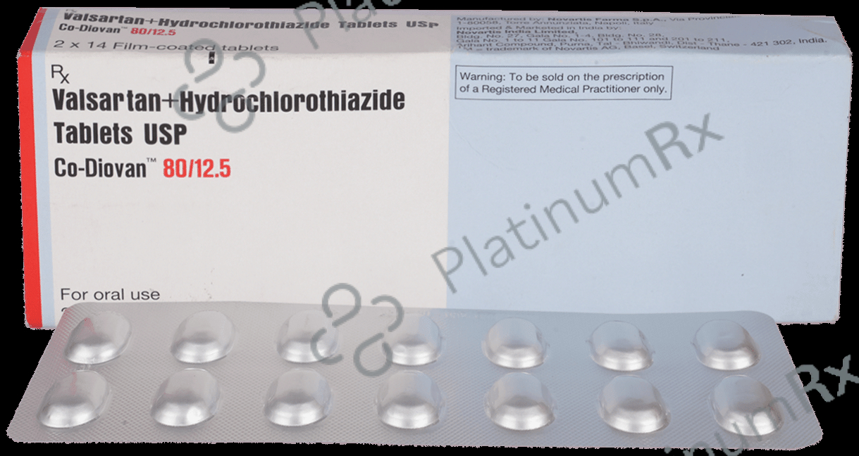 CO Diovan Fct 80mg/12.5mg Tablet 14 tablets