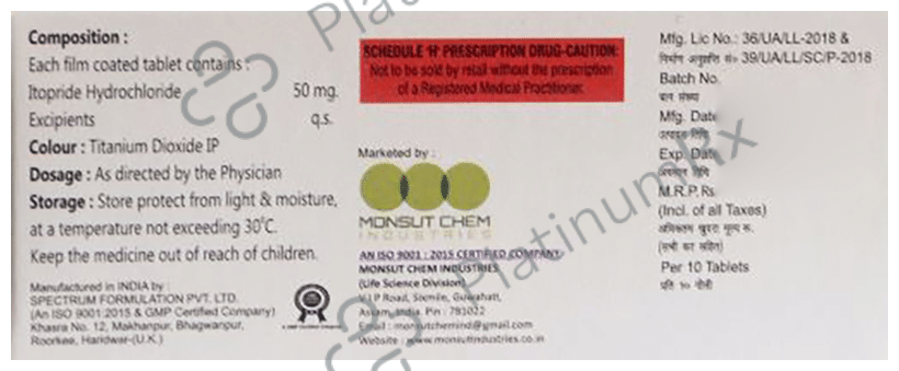 Mtone 50mg Tablet