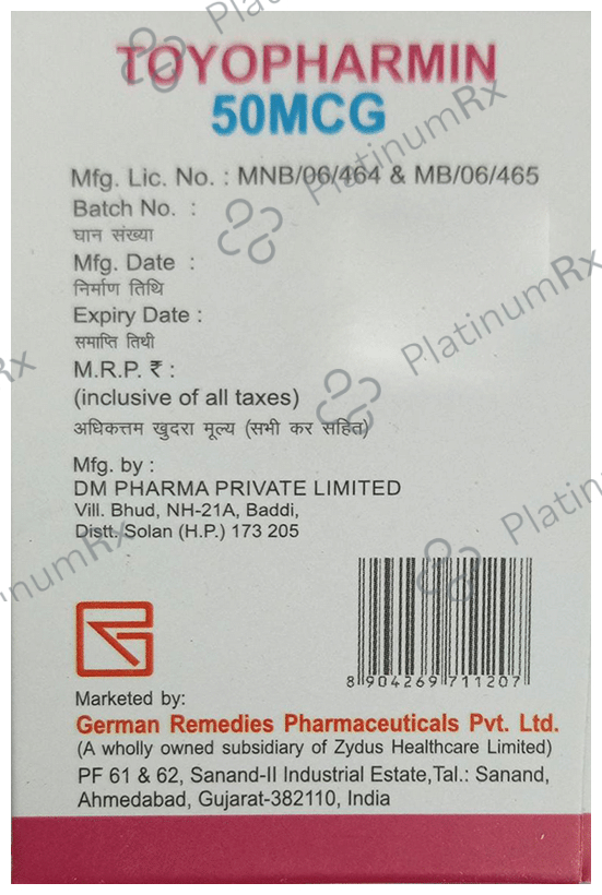 Toyopharmin 50mcg Tablet