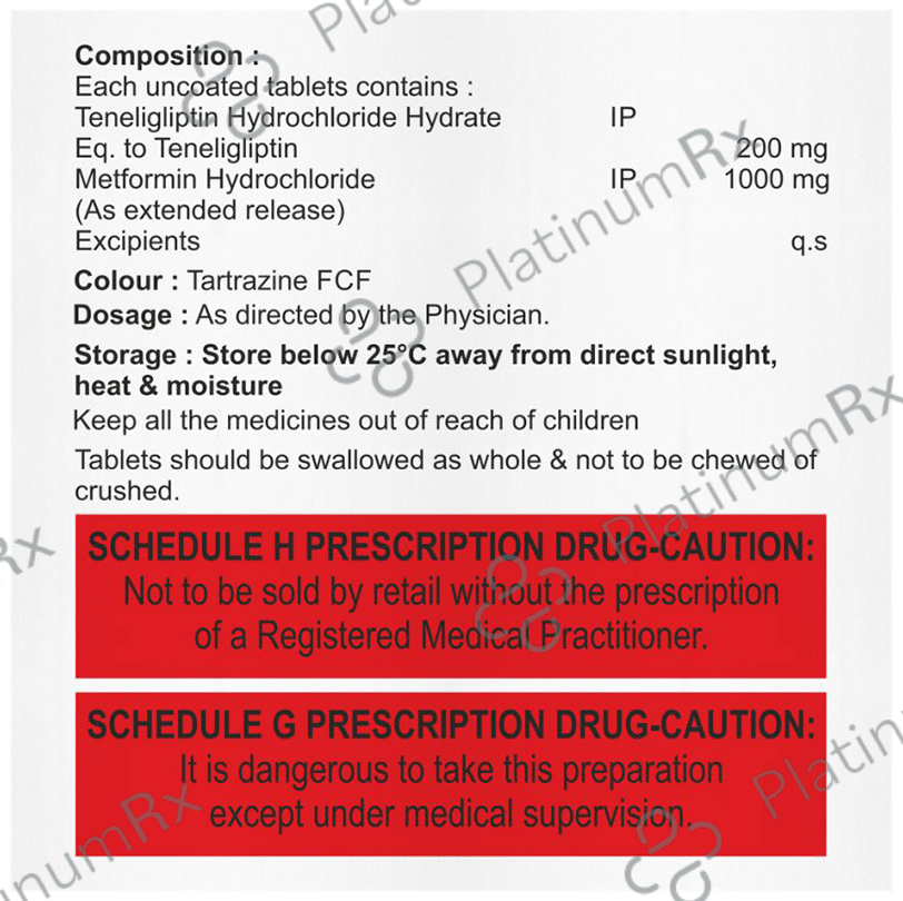 Tenlevil M Forte 1000mg/20mg Tablet
