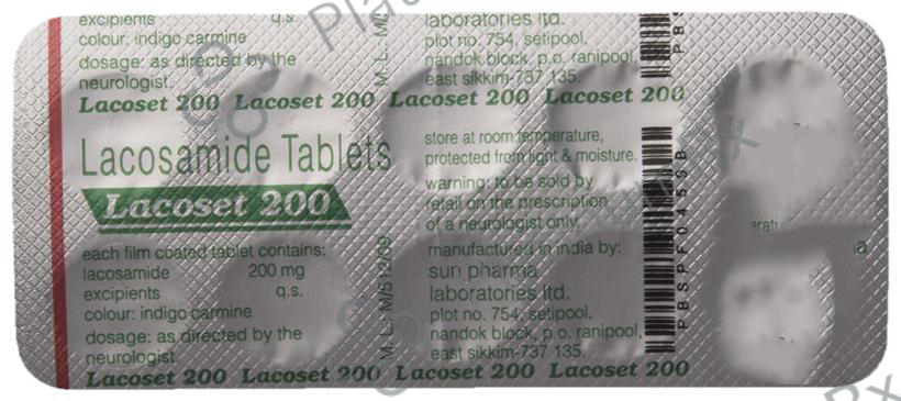 Lacoset 200mg Tablet 10s