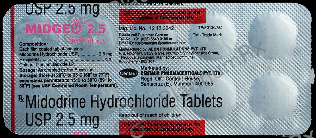 Midgeo Tablet 10s