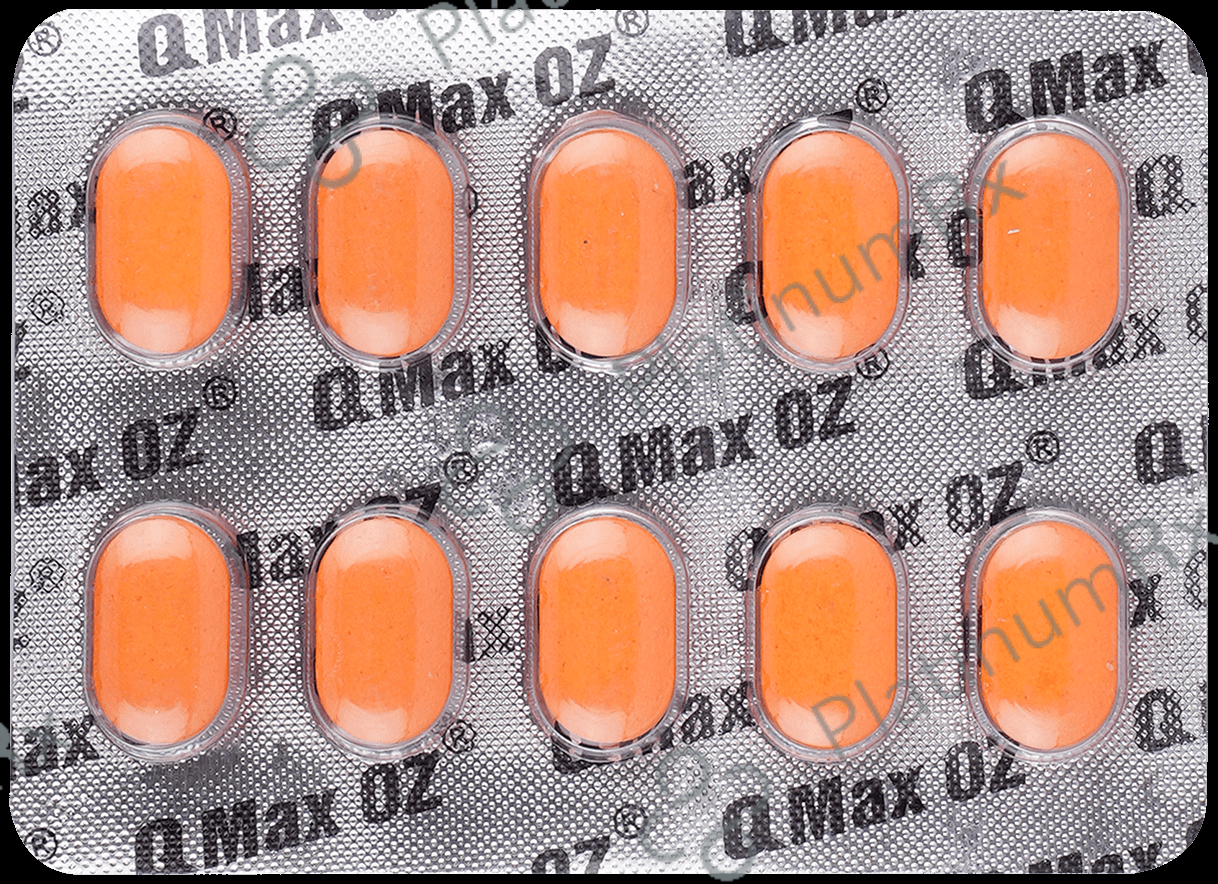 Qmax OZ 200 mg/500 mg Tablet