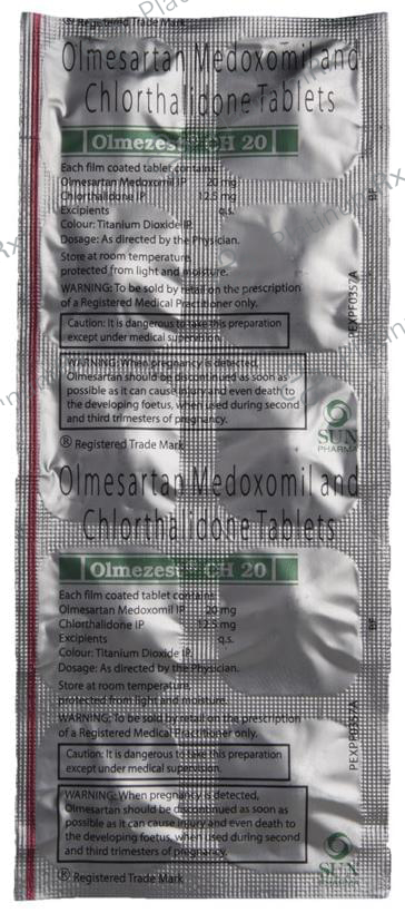 Olmezest CH 20 12.5/20mg Tablet 10s