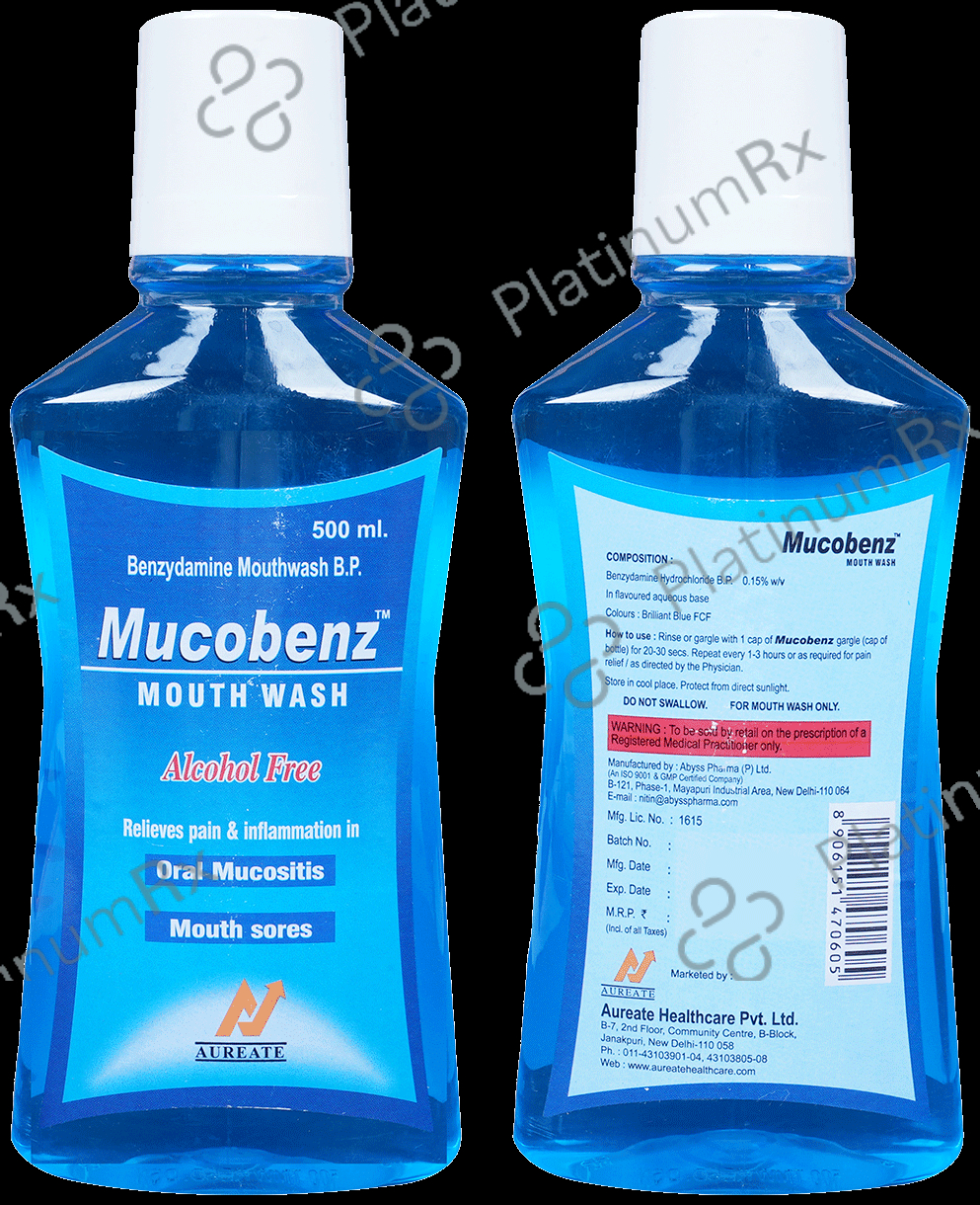 Mucobenz Mouth Wash 500 Mouth Wash