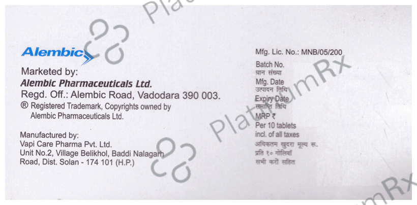Valembic 40mg Tablet 10s