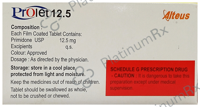 Prolet 12.5 Tablet 15 Tablet