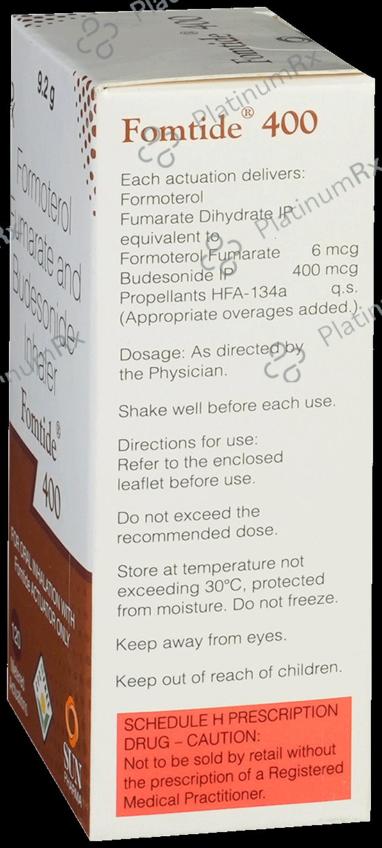Fomtide 400/6mcg CFC Free Inhaler 120MDI