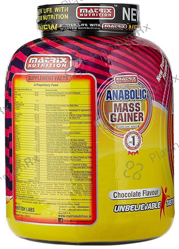 Matrix Nutrition Anabolic Mass Gainer Chocolate 5 lb