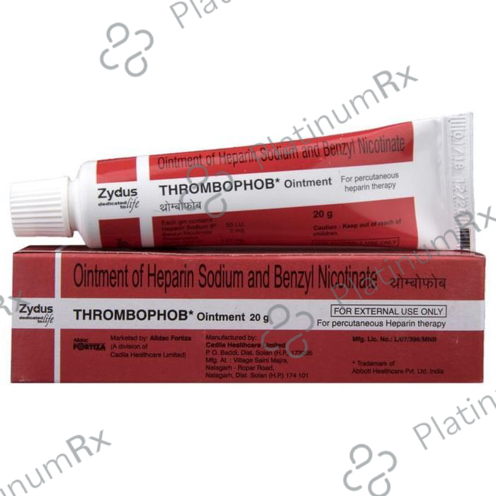 Thrombophob 2/50IU Ointment 20gm