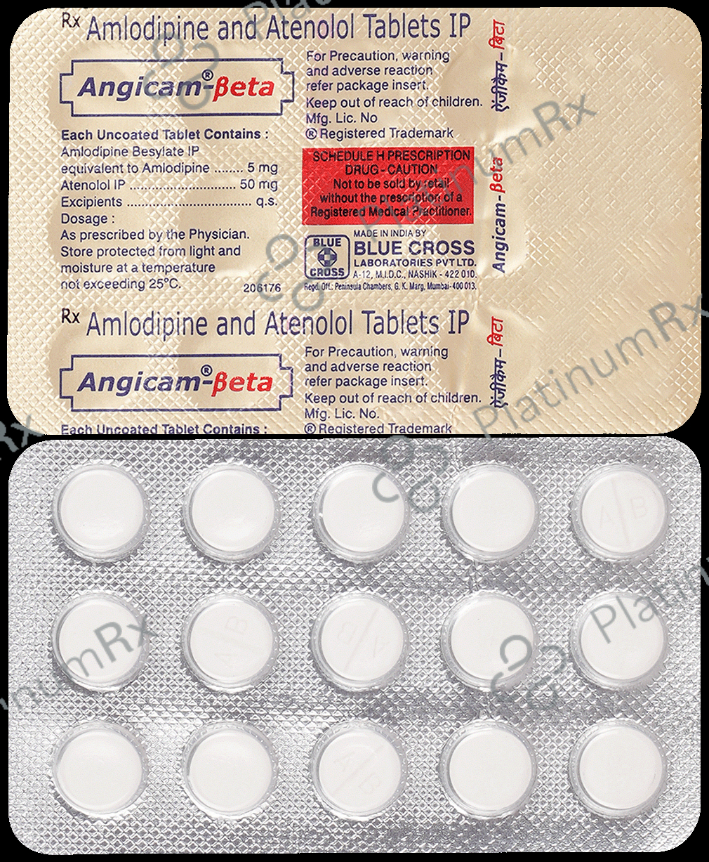 Angicam Beta 5/50mg Tablet 15s