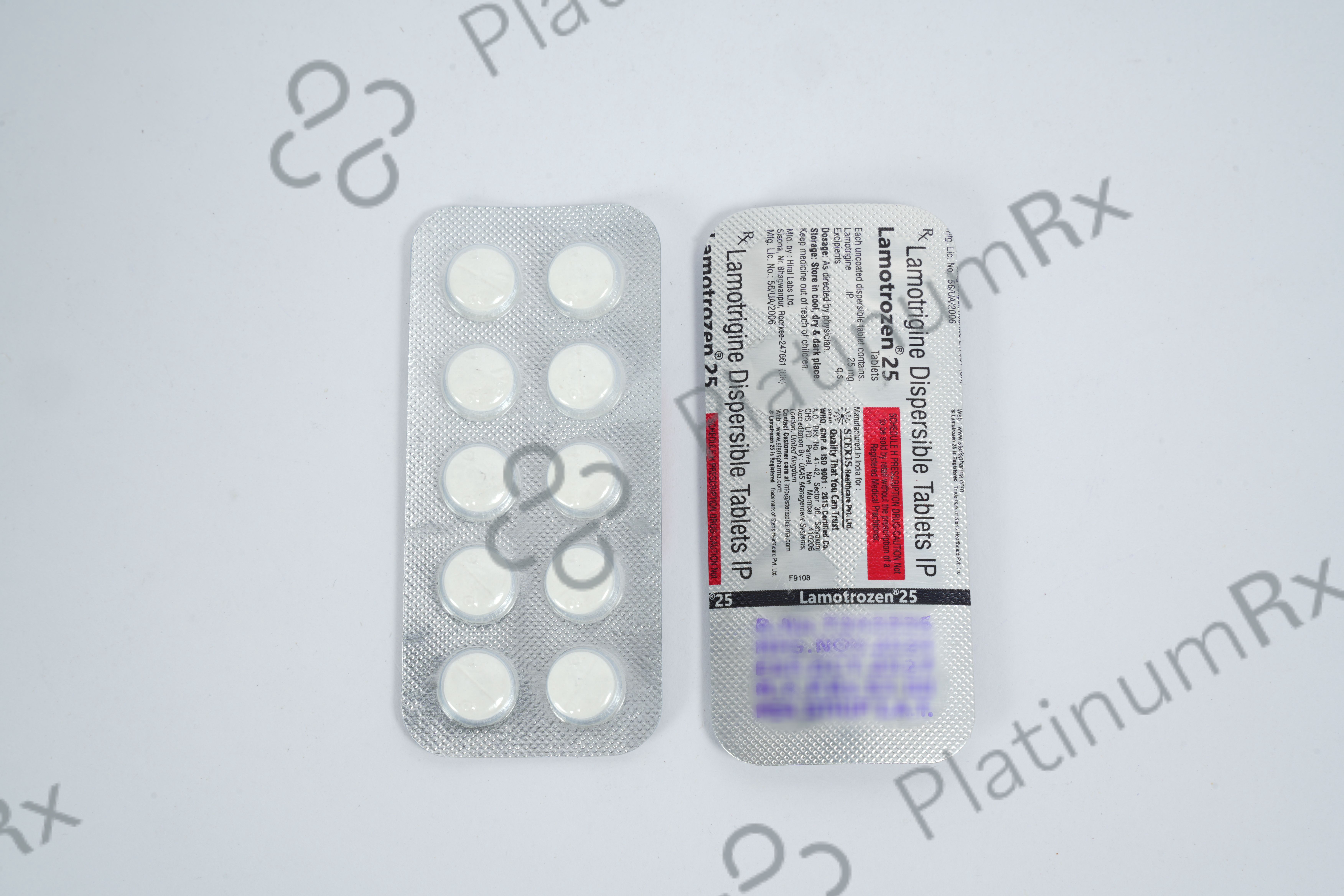 Lamotrozen 25mg Tablet 10s