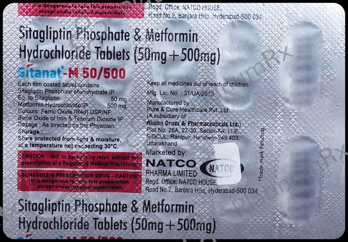 Sitanat M 50/500mg Tablet 10s