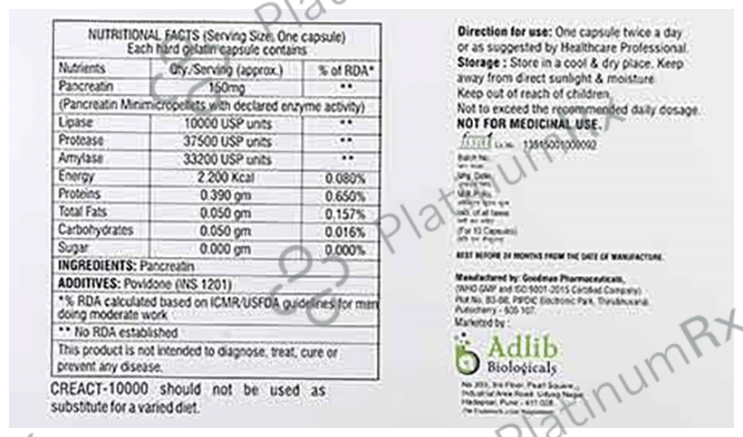 Creact 10000 Capsule DR