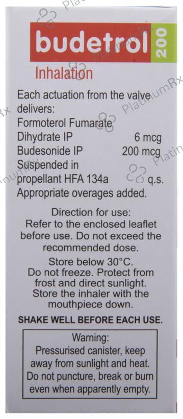 Budetrol 200/6mcg Inhaler 120MDI