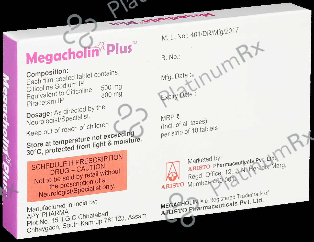 Megacholin Plus 500/800mg Tablet 10s