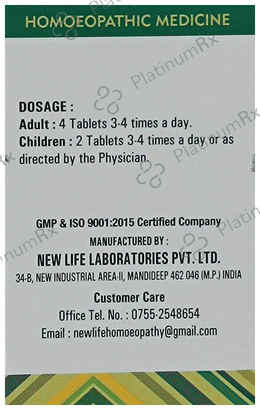 New Life Magnesium Phosphoricum Biochemic Tablet 6X