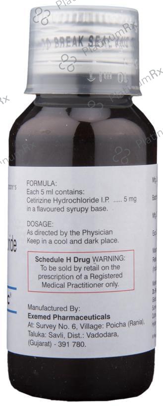 Zyrtec 5mg Syrup 60ml