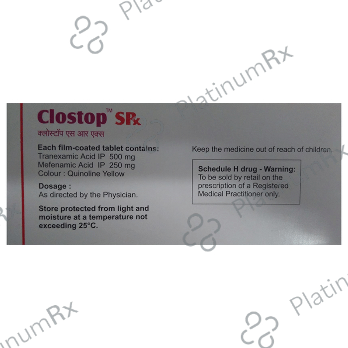 Clostop Srx 250/500mg Tablet 10s