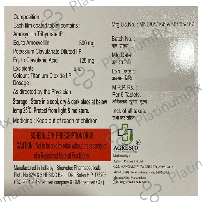 Clecimox 625 Tablet