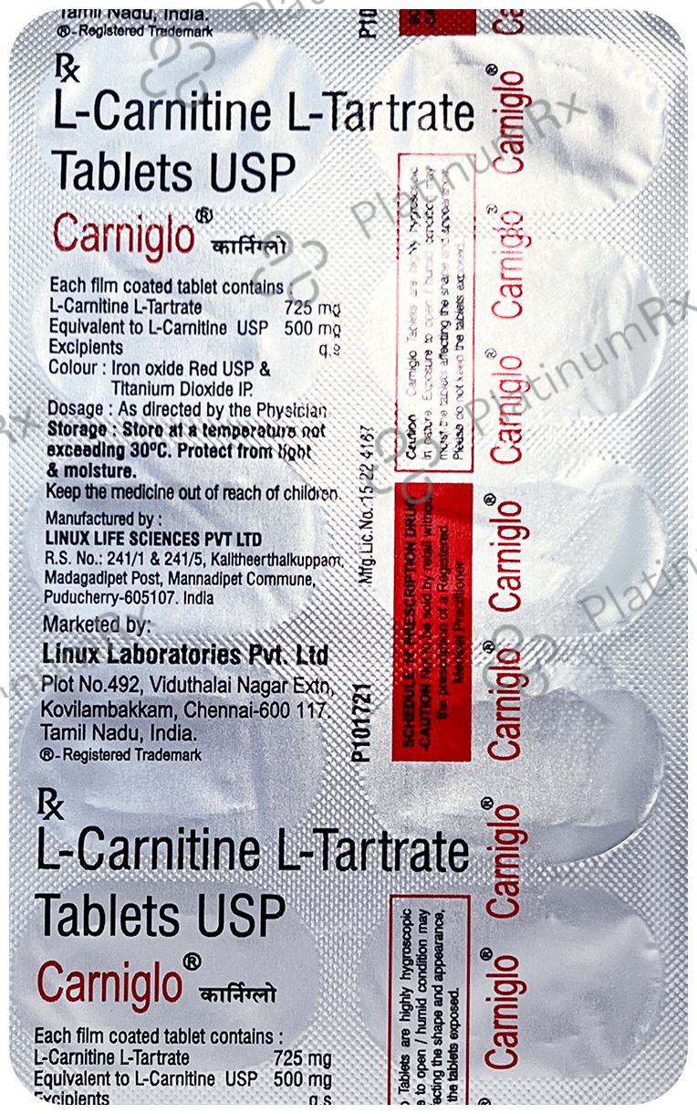 Carniglo 500mg Tablet 10s