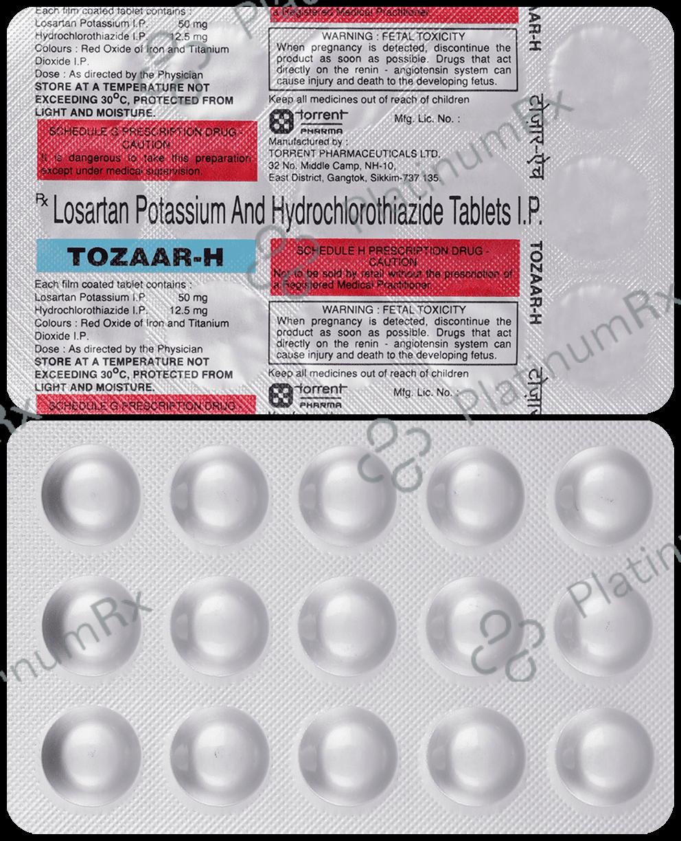 Tozaar H 12.5/50mg Tablet 15s