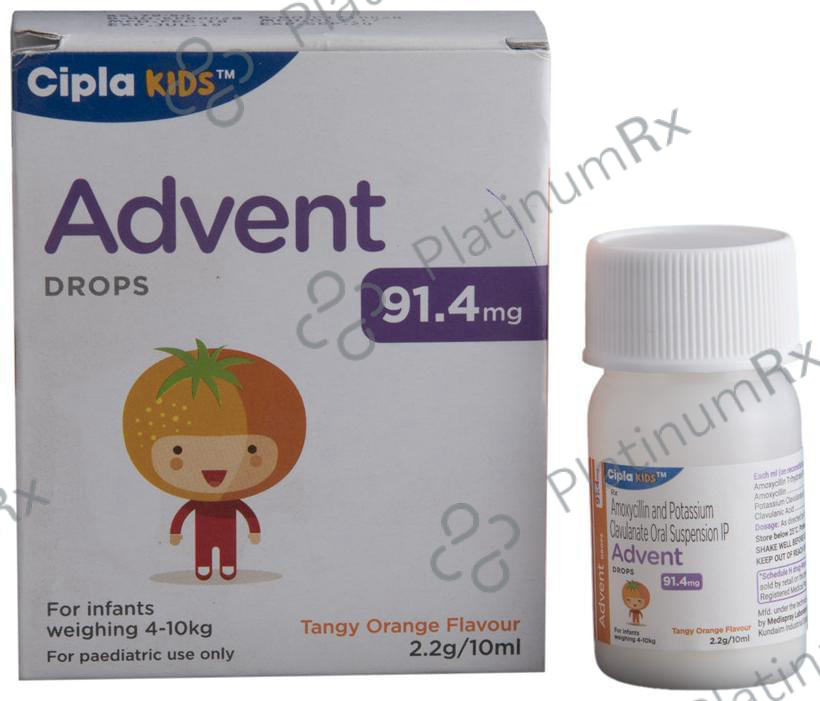 Advent 91.4mg Tangy orange Drops 10ml
