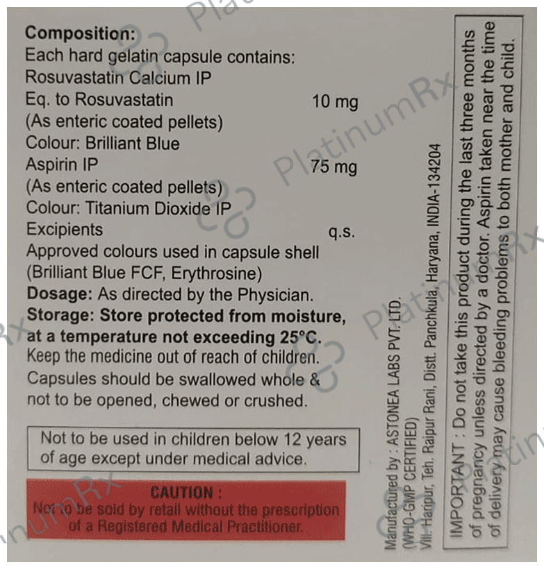 RO ON Asp 10mg/75mg Tablet