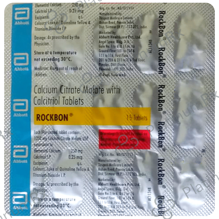 Rockbon 250mg/0.25mcg Tablet 15s