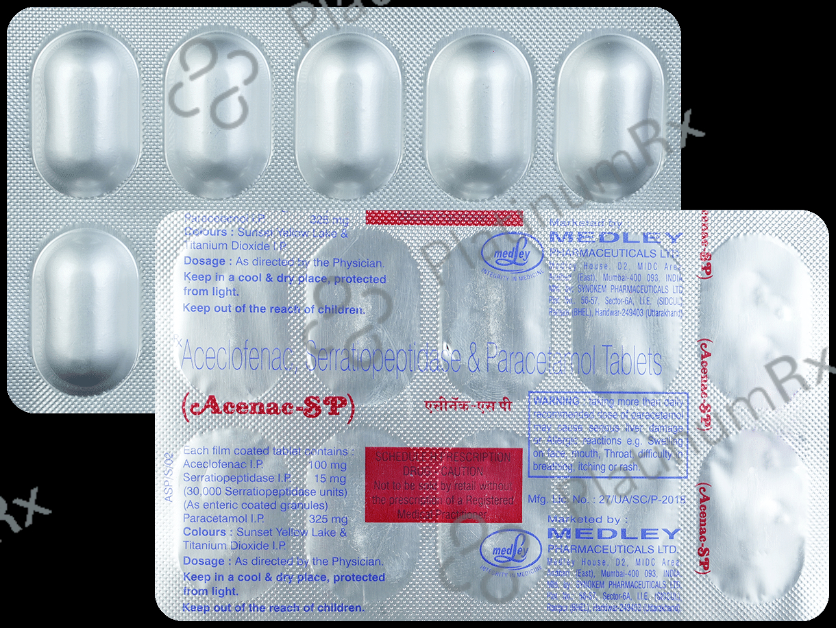 Acenac SP 100/325/10mg Tablet 10s